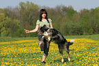 woman and Tiger at dogdance