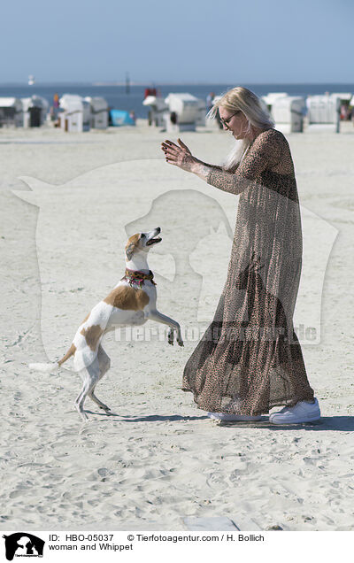 Frau und Whippet / woman and Whippet / HBO-05037