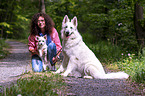 woman with 2 Dogs