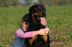 girl with Rottweiler