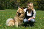 woman with Eurasier