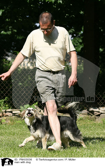 man with dog / PM-03036