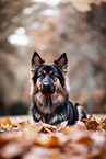 Shepherd-Mongrel in autumn
