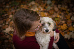 woman and Dachshund-Bolonka-zwetna