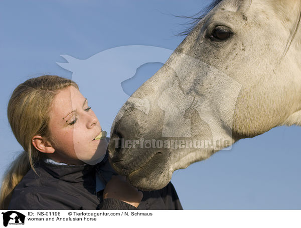 woman and Andalusian horse / NS-01196