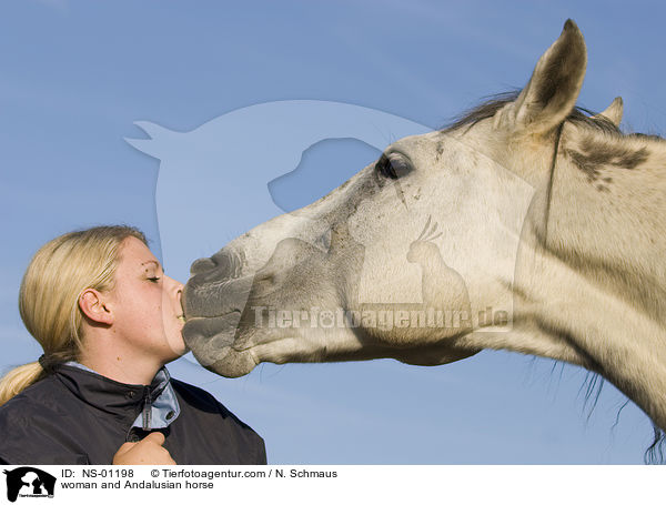 woman and Andalusian horse / NS-01198