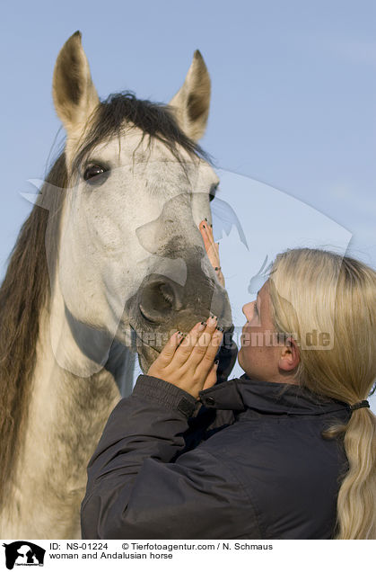 woman and Andalusian horse / NS-01224