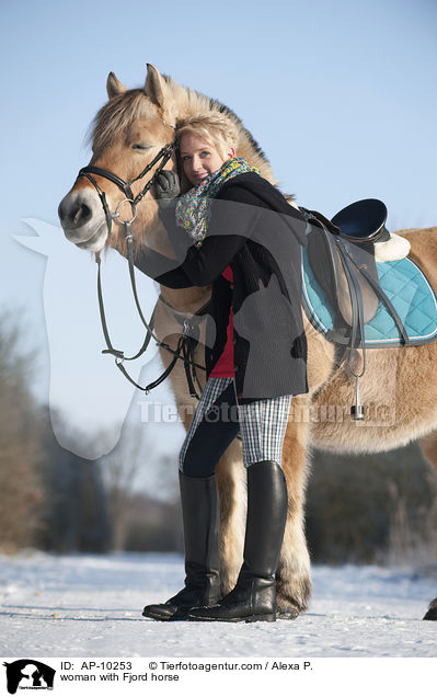 woman with Fjord horse / AP-10253