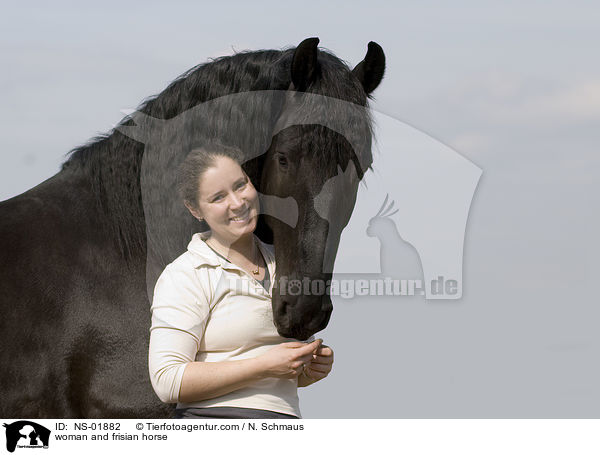 woman and frisian horse / NS-01882