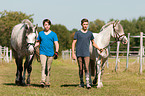 boys and horses