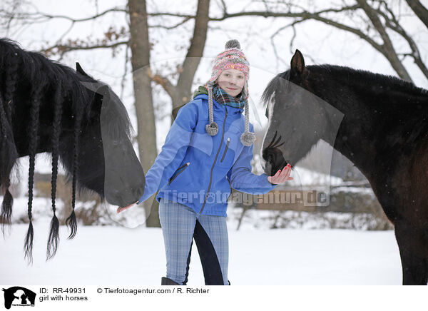 girl with horses / RR-49931