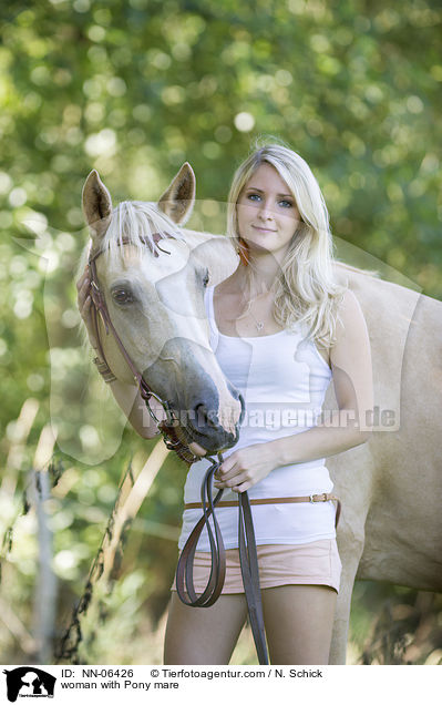 woman with Pony mare / NN-06426