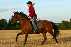 woman rides Pony