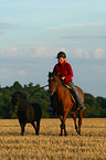 woman rides Pony