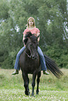 woman with pony