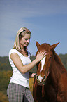 woman with pony