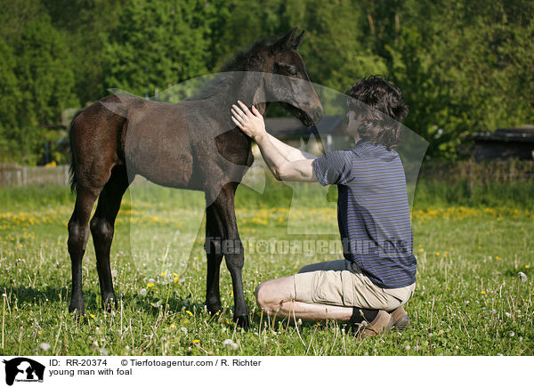 young man with foal / RR-20374