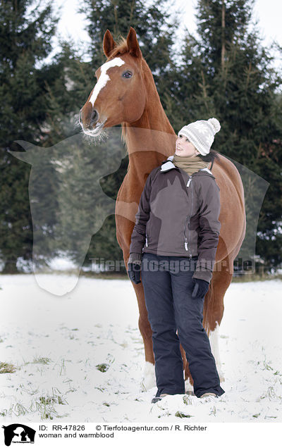 woman and warmblood / RR-47826