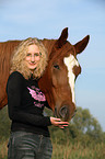 young woman with horse