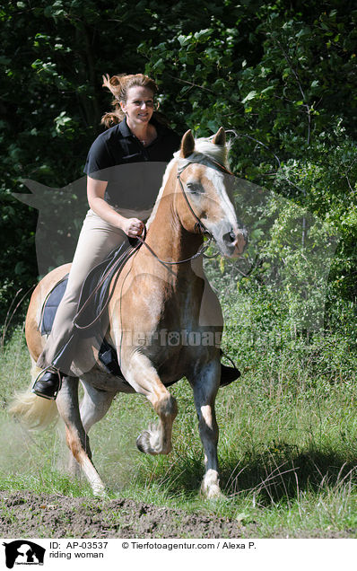 riding woman / AP-03537