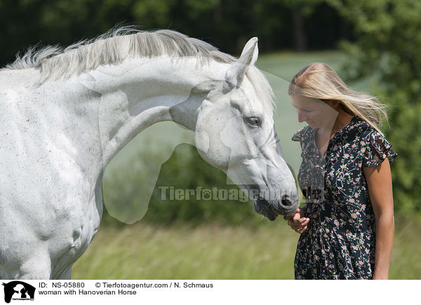 woman with Hanoverian Horse / NS-05880