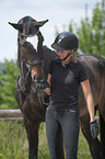 woman with Hanoverian Horse