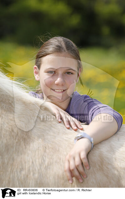 Mdchen mit Islnder / girl with Icelandic Horse / RR-60806