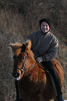 riding an Icelandic horse