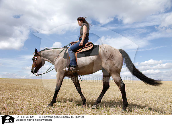 western riding horsewoman / RR-38121