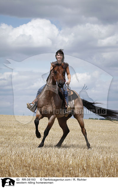 Westernreiterin / western riding horsewoman / RR-38160