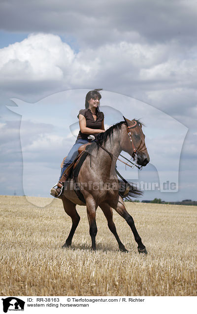 Westernreiterin / western riding horsewoman / RR-38163