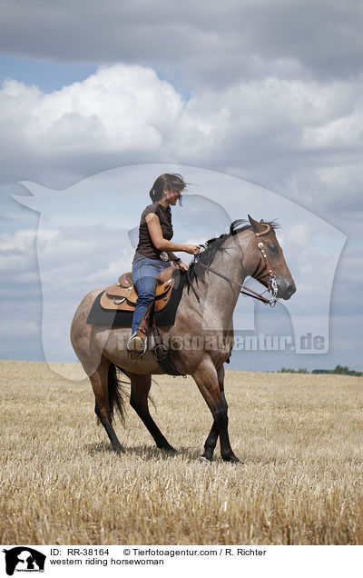 Westernreiterin / western riding horsewoman / RR-38164