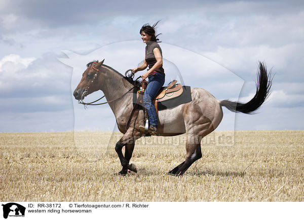 Westernreiterin / western riding horsewoman / RR-38172