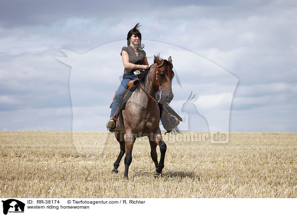 Westernreiterin / western riding horsewoman / RR-38174