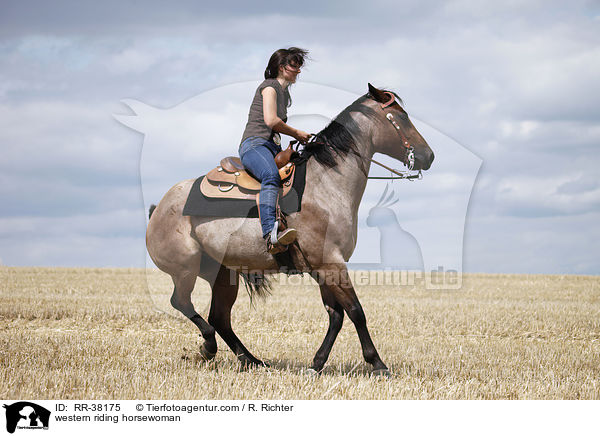 Westernreiterin / western riding horsewoman / RR-38175