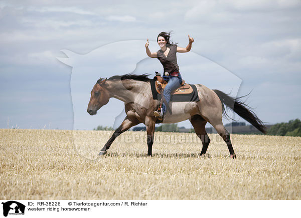 Westernreiterin / western riding horsewoman / RR-38226