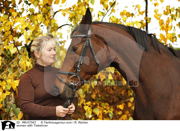 woman with Trakehner / RR-57567