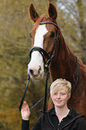 woman with warmblood