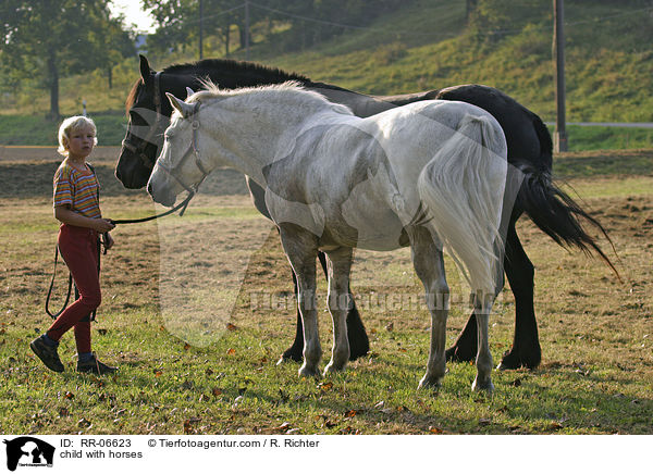 child with horses / RR-06623