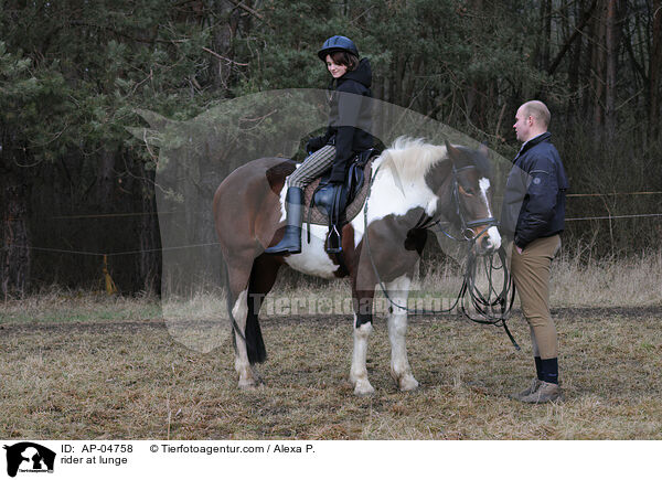 Reiter an der Longe / rider at lunge / AP-04758